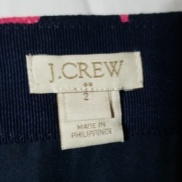 J. Crew Pink and Black Floral Skirt - Picture 5 of 7